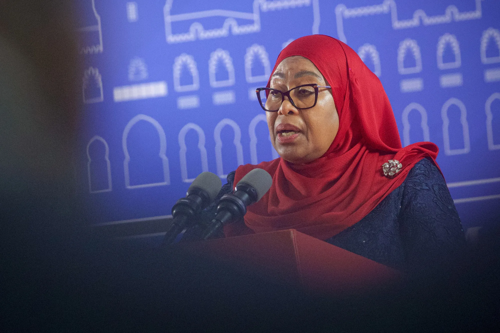 Samia Suluhu Hassan, president of Tanzania.