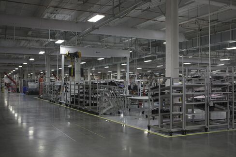 Inside the Tesla Gigafactory in Nevada.