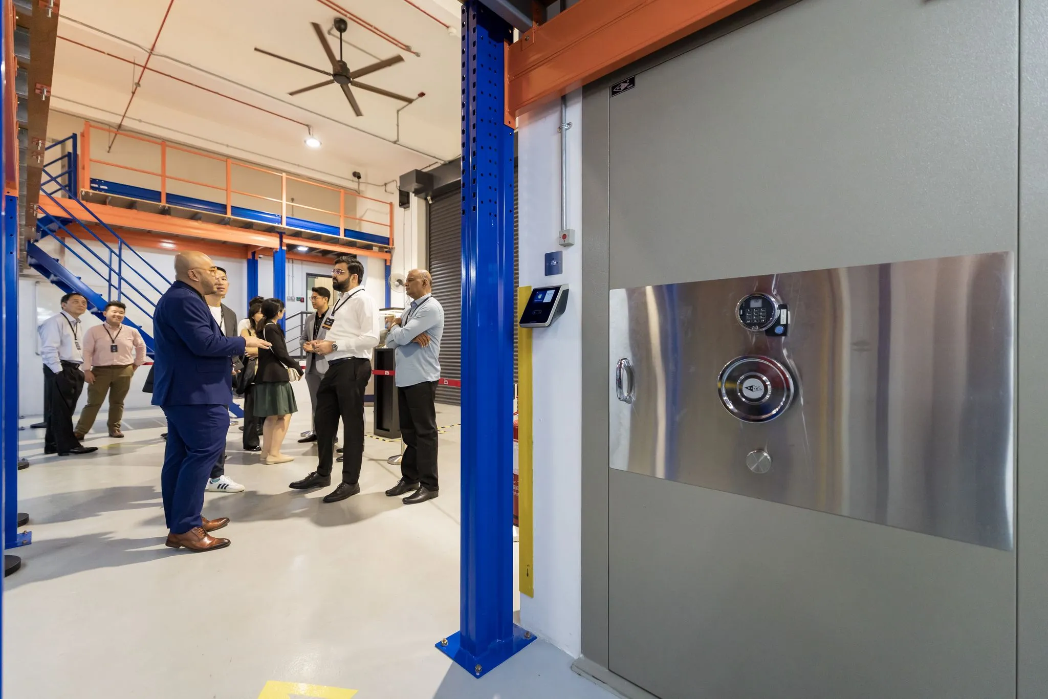 A vault tour in the loading area.