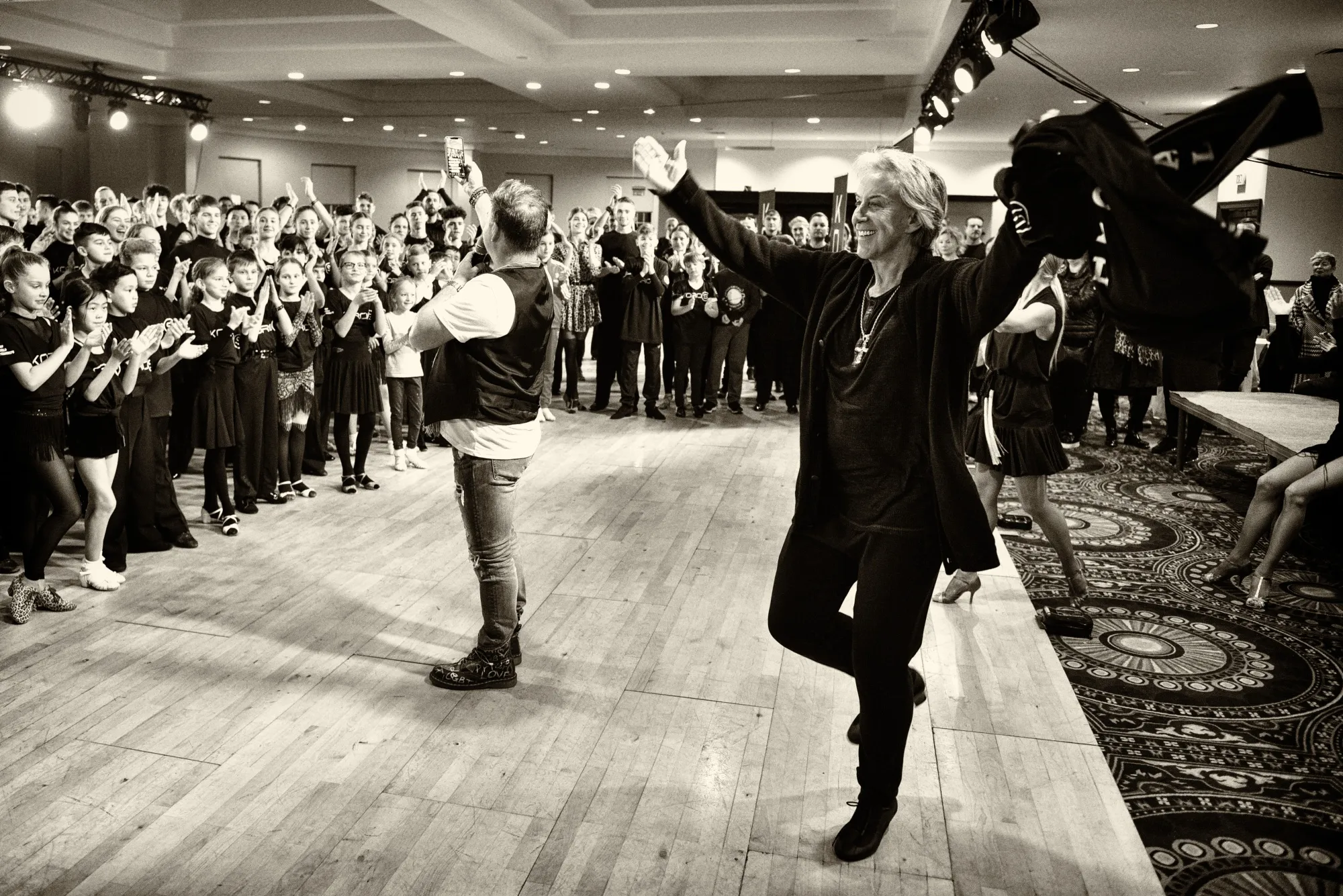 Donnie Burns at a welcome lecture for the World Dance Council AL World Championships in Dublin in December 2019.