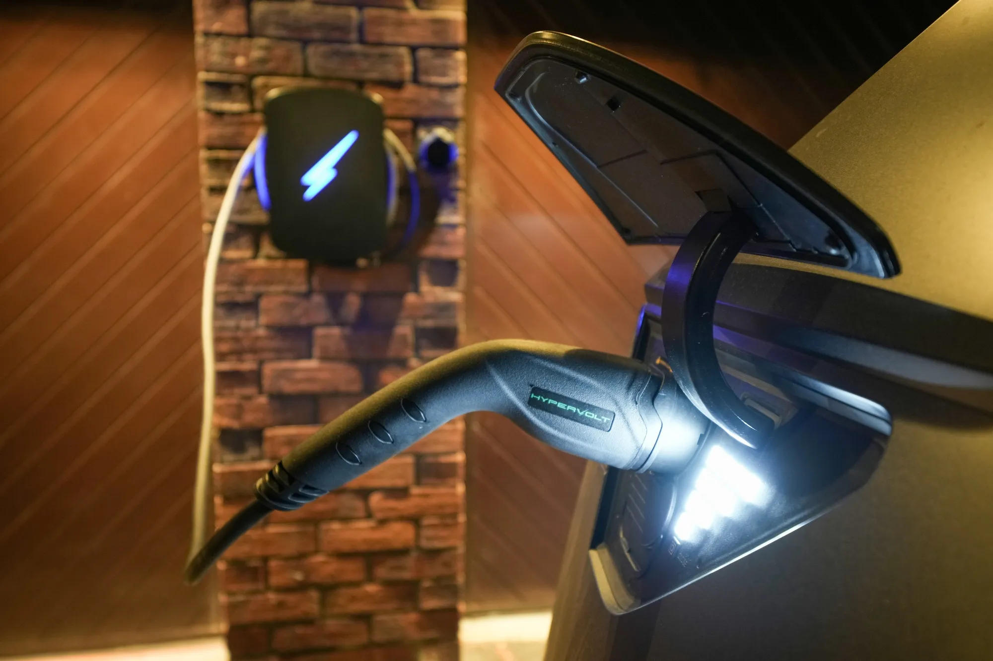 A home EV charging point.