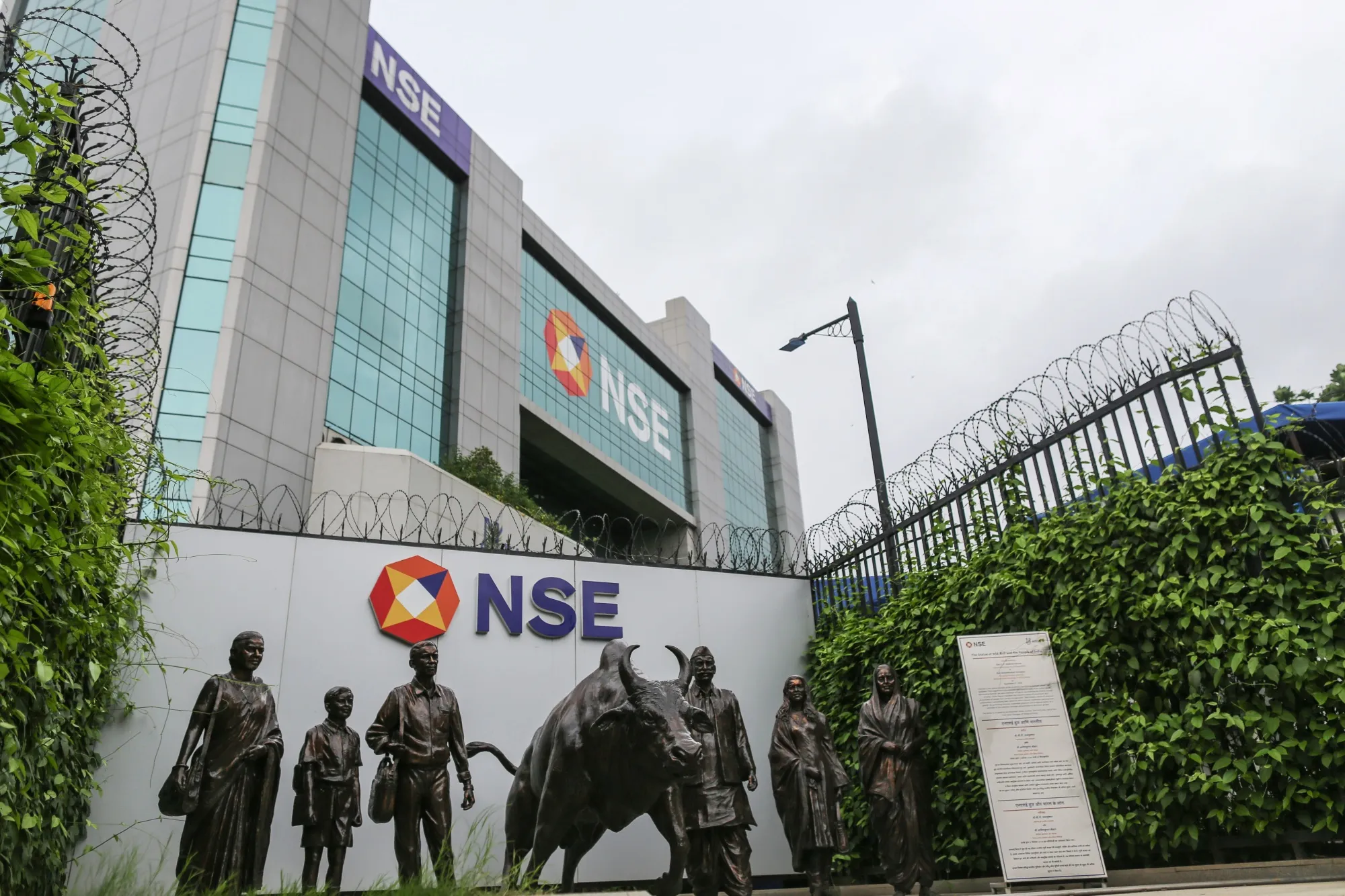 The National Stock Exchange (NSE) in Mumbai, India.