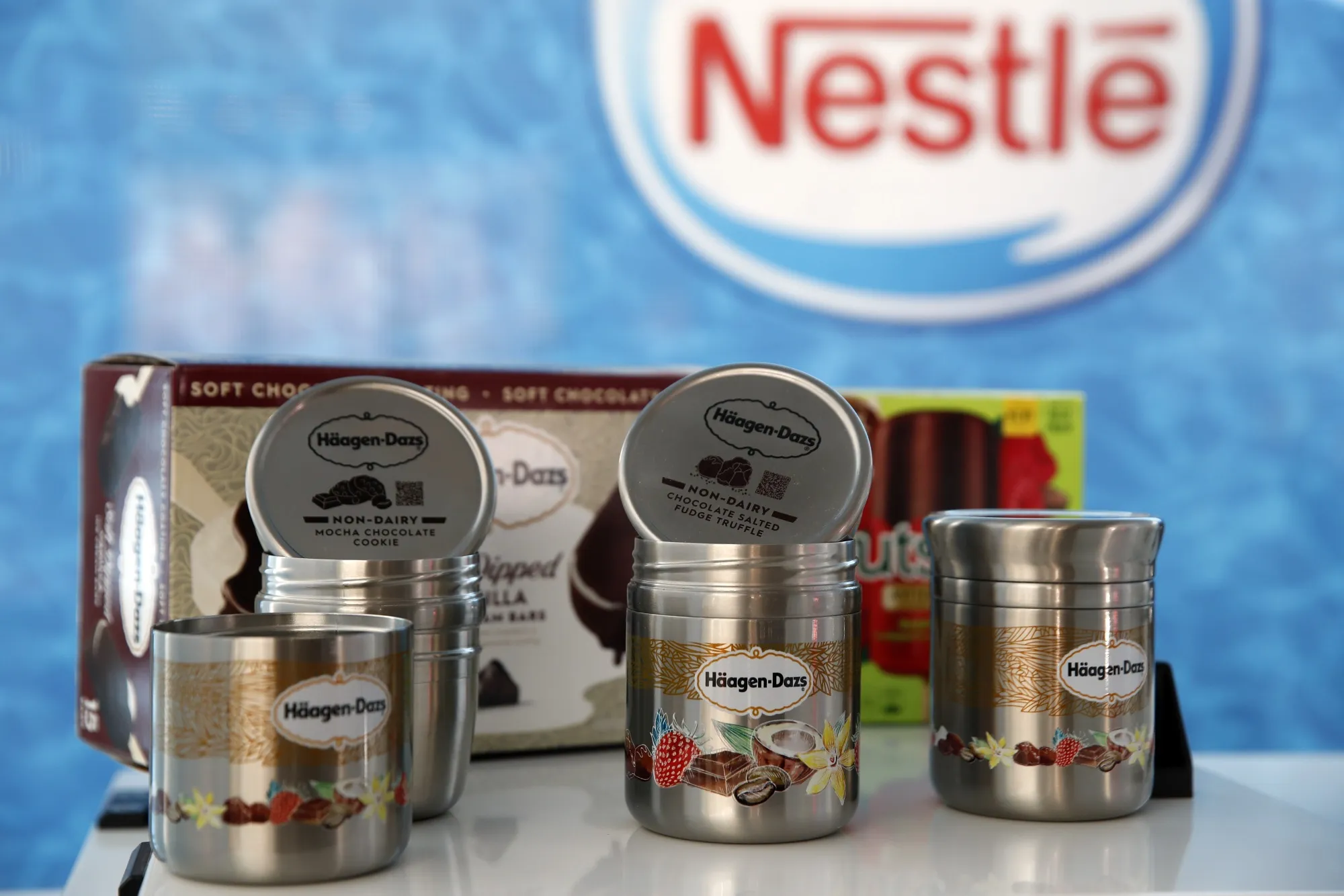 Häagen-Dazs&nbsp;branded&nbsp;ice cream&nbsp;at the Nestlé SA headquarters in Vevey, Switzerland.