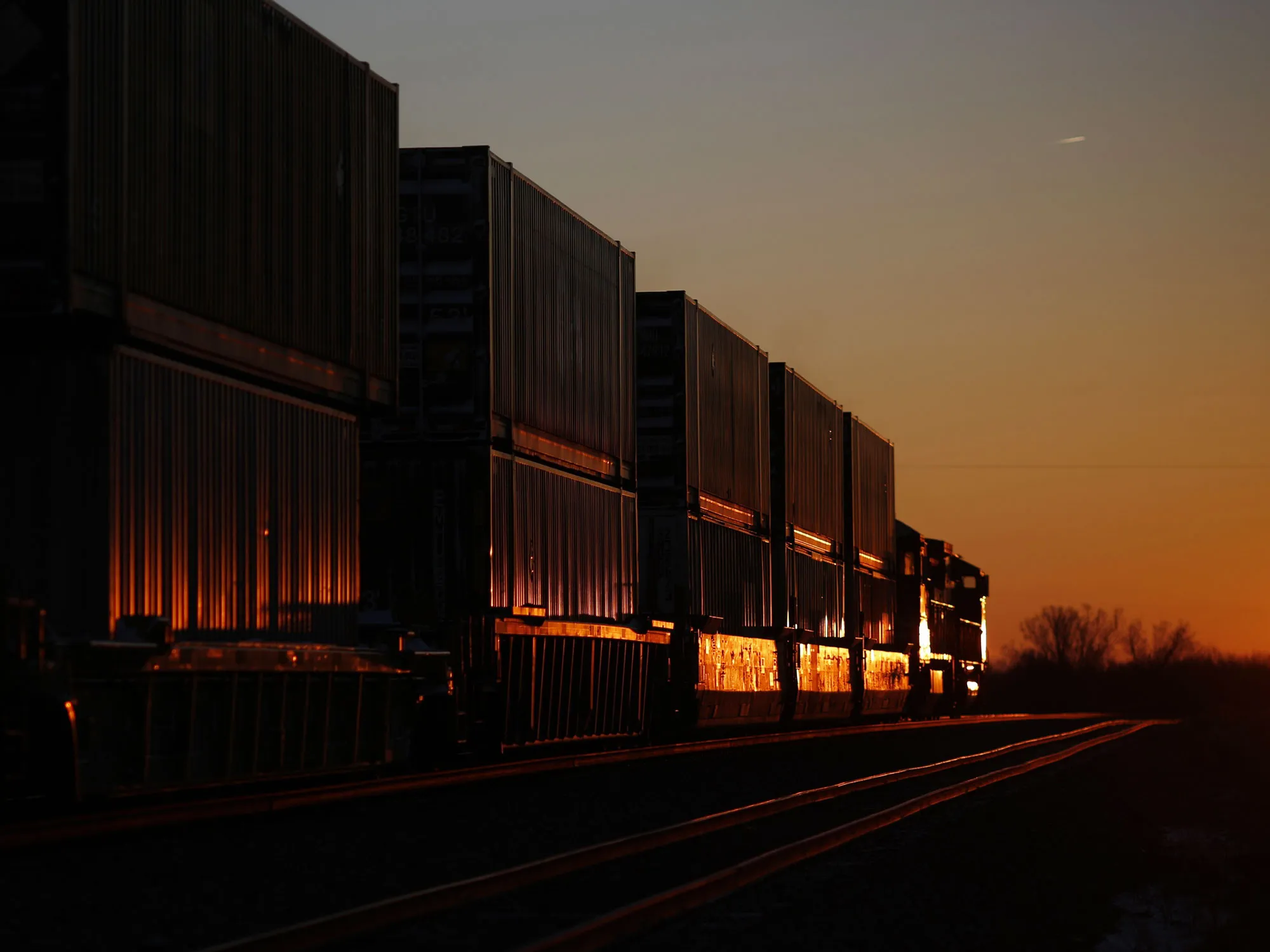 I choo choo choose intermodal freight trainsport.