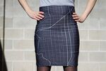 Lost in San Francisco's Mission District? Check out this lady's skirt.