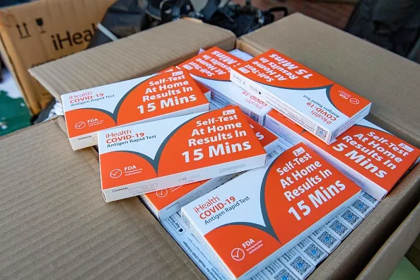 Massachusetts is distributing 2.1 million rapid-test kits.