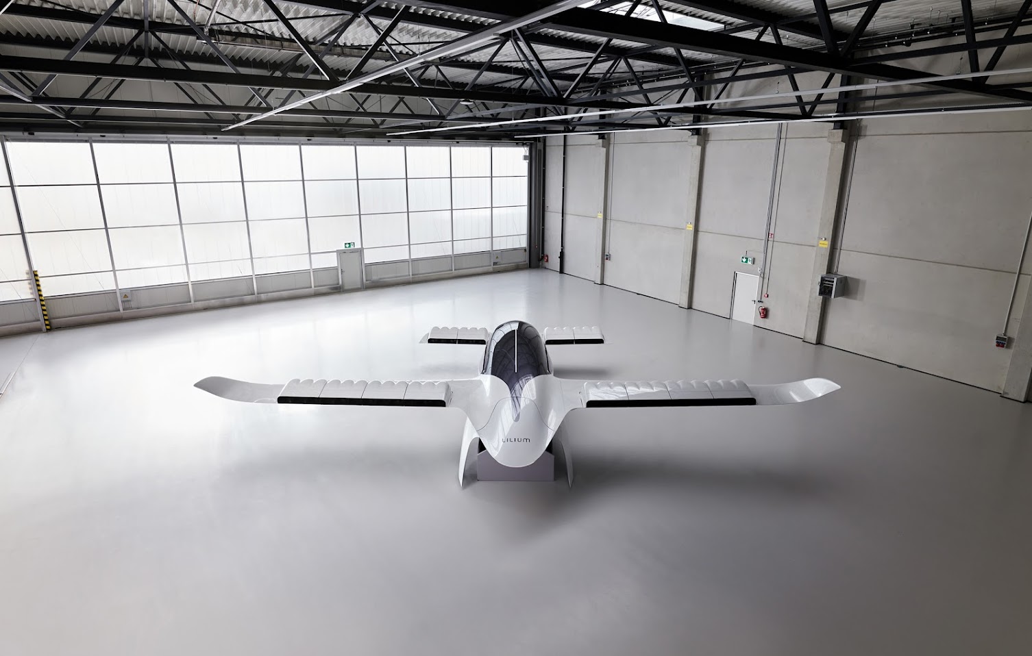 Full-scale model of the seven-seater Lilium jet.