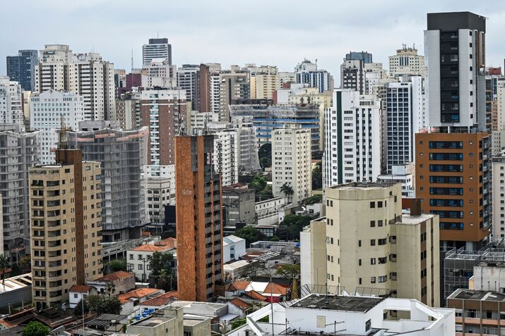 The Sao Paulo skyline.