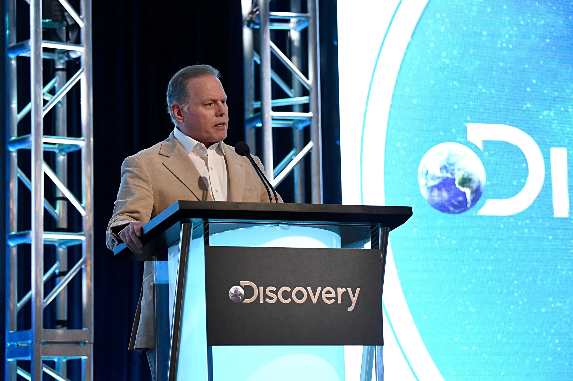 Things are looking up for Discovery. CEO David Zaslav in 2020.