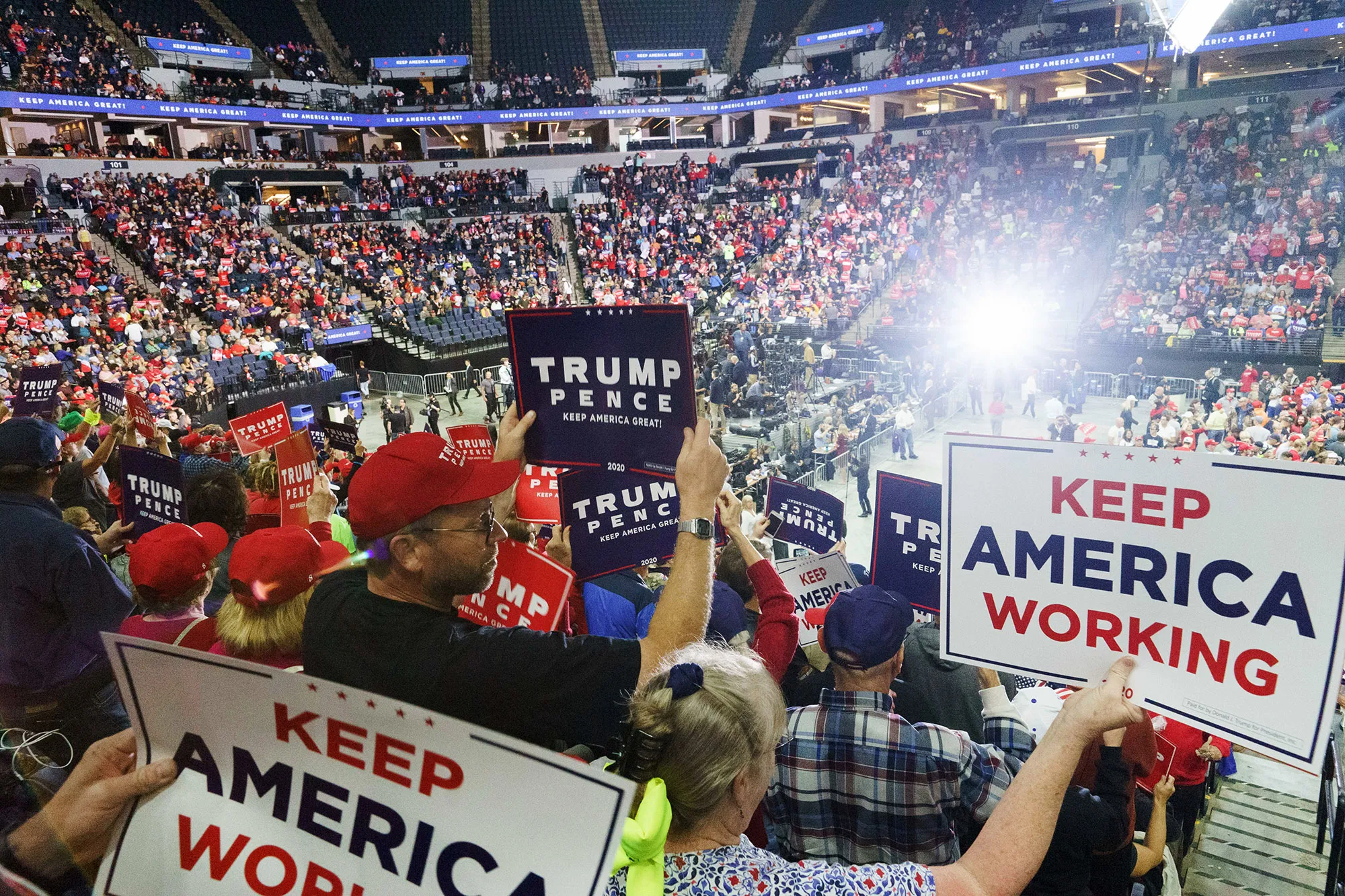 President Trump Hosts Keep America Great Rally