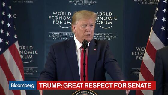 Trump Exits With Trade Push, Digital-Tax Accord: Davos Update