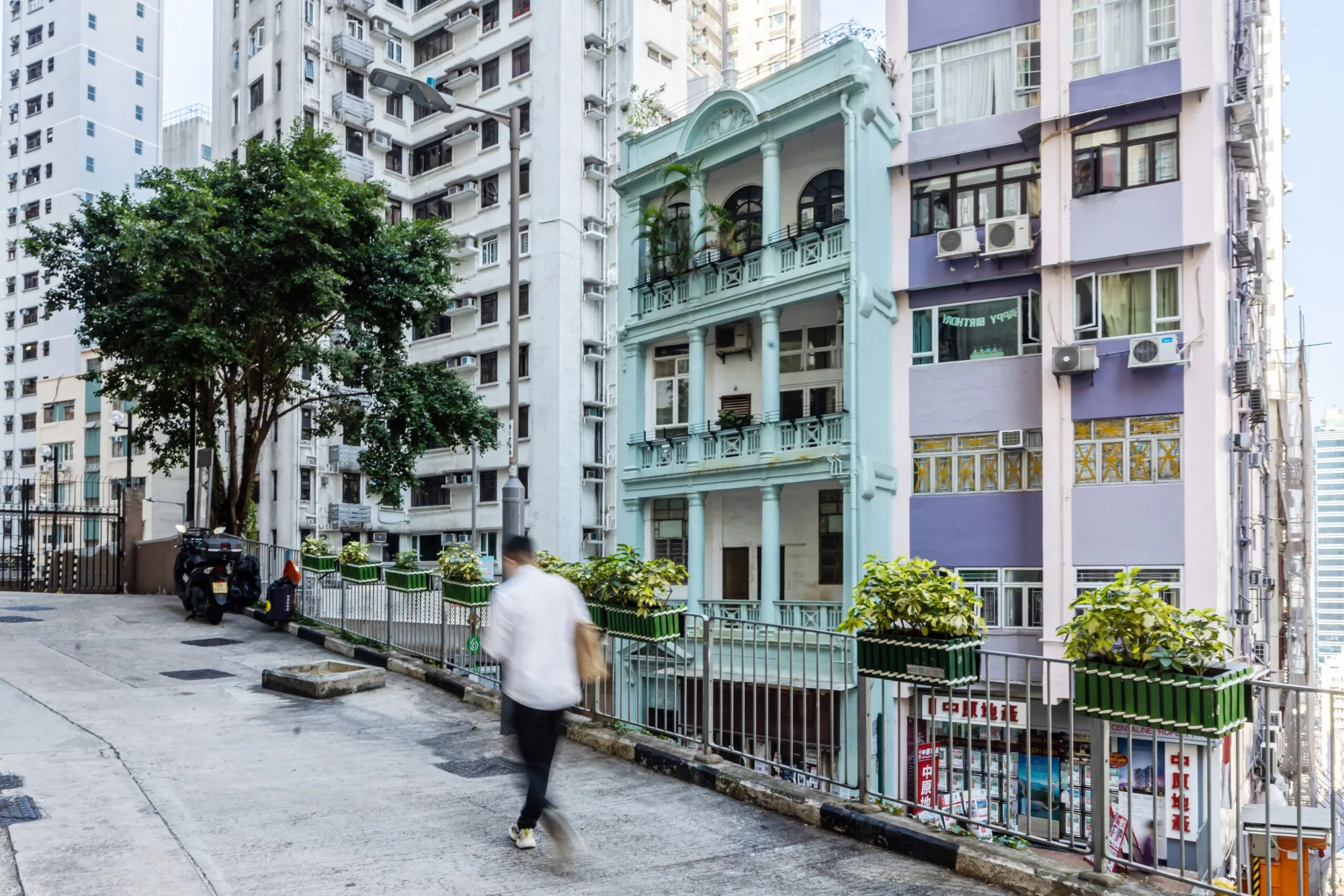 35 Bonham Road, center, in the Mid-Levels district&nbsp;in Hong Kong.
