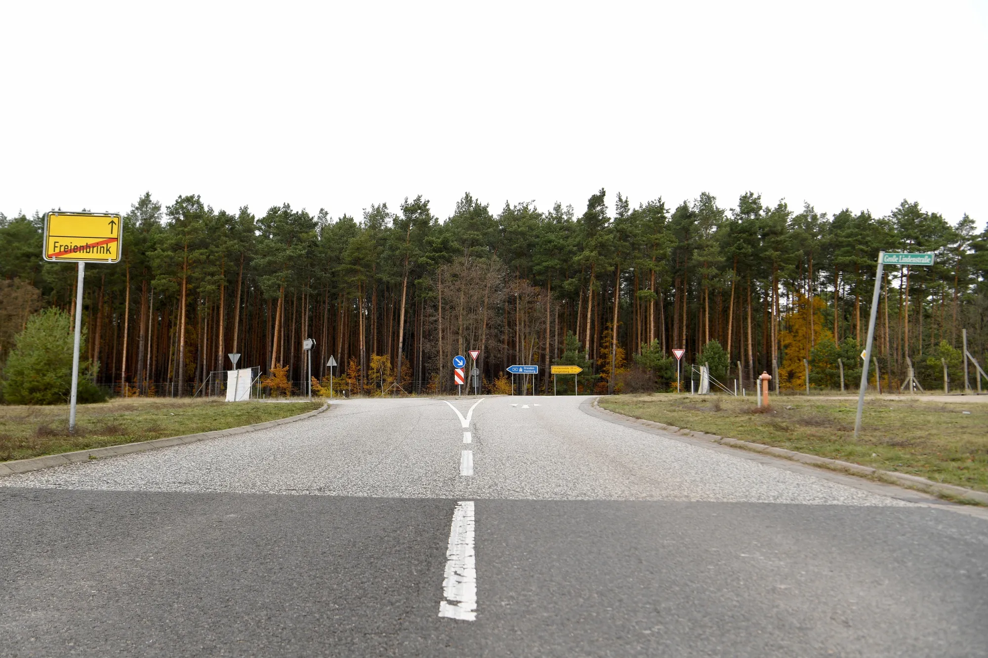 The area reported to be the location for the proposed Tesla Gigafactory, in Gruenheide, Germany, on Nov. 13.