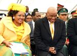 Thabane and his wife Maesiah at the his inauguration on June 16, 2017, in Maseru.
