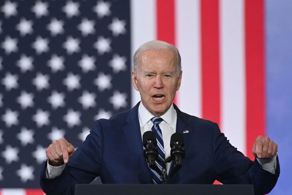 Pointing in the direction he wants inflation to go.