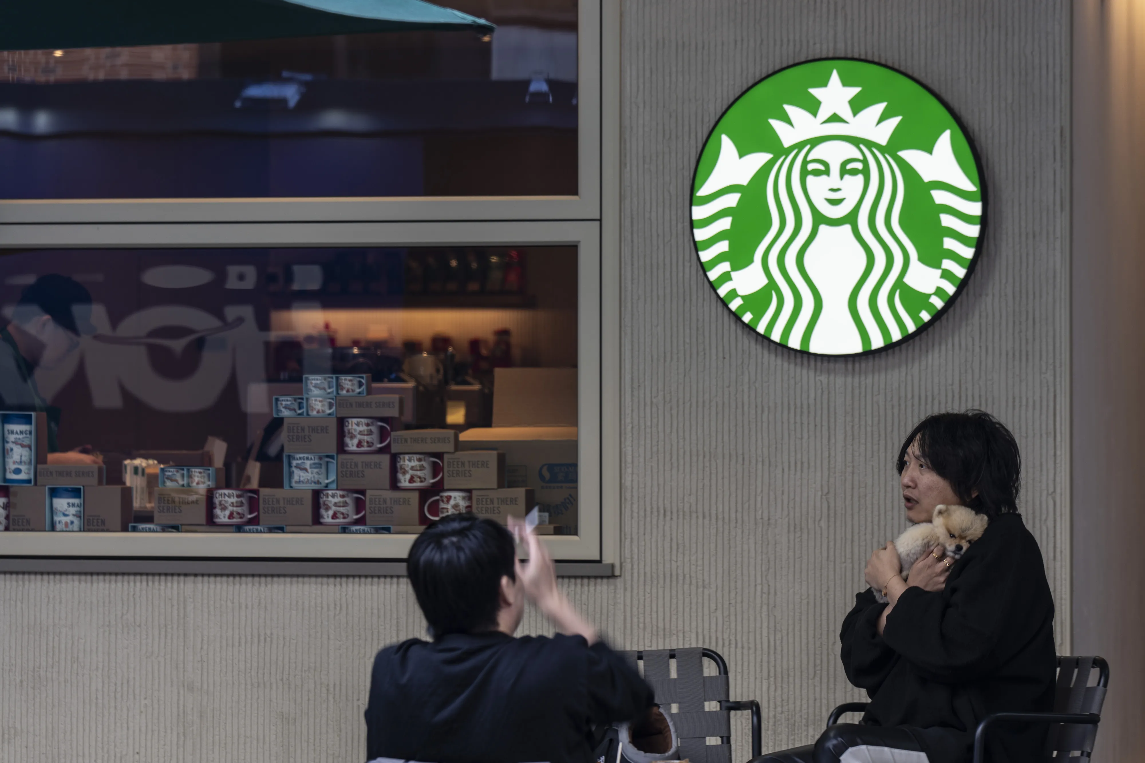 A Starbucks branch&nbsp;in Shanghai, China.