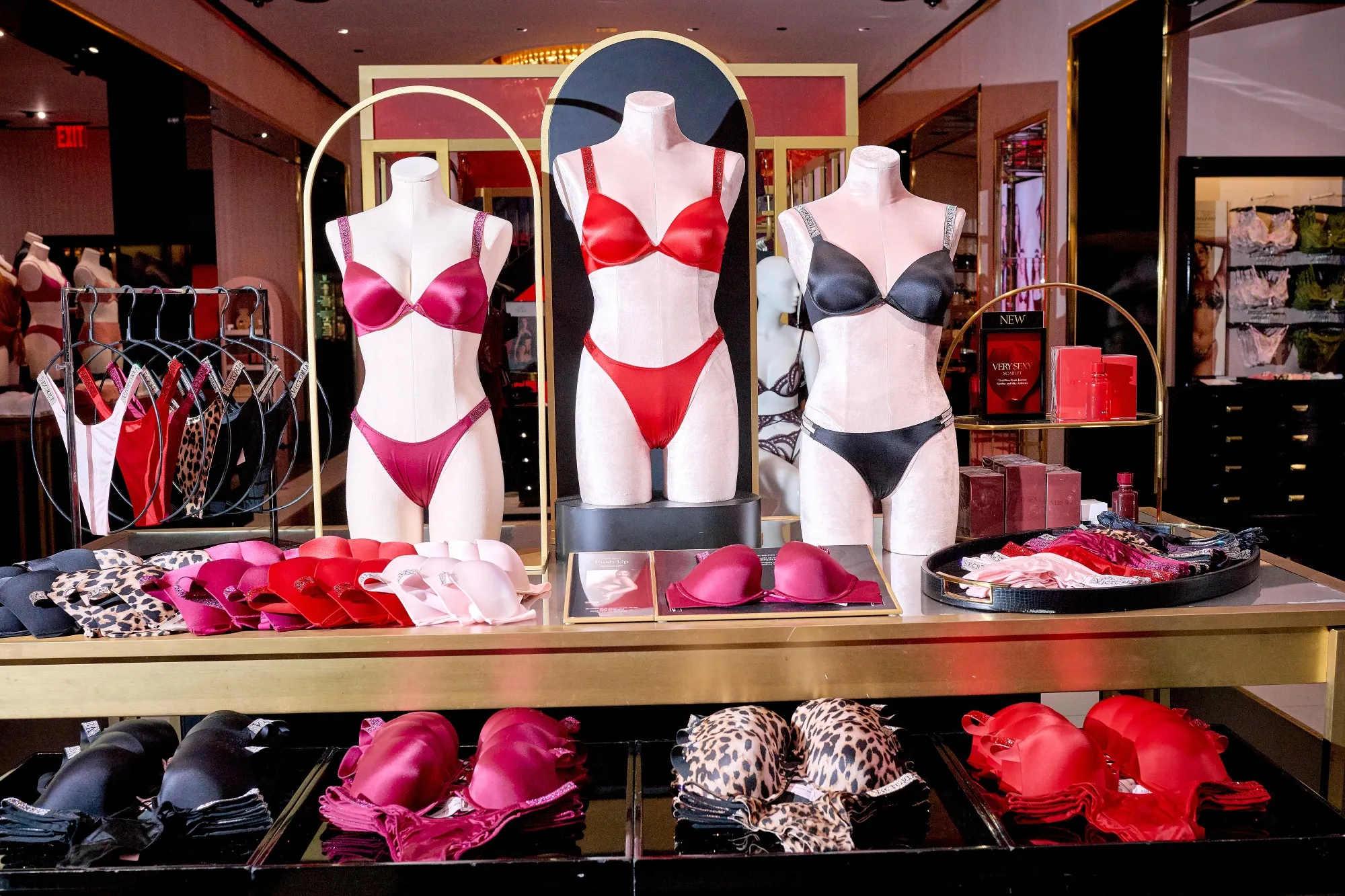 Bras for sale at a Victoria's Secret store in New York.