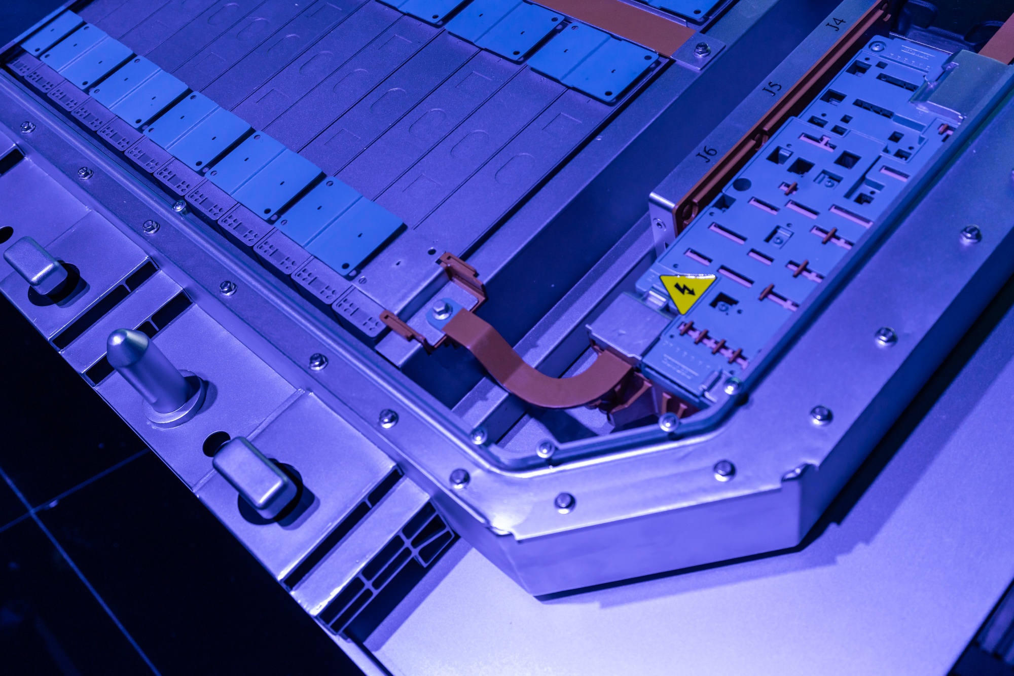 A Contemporary Amperex Technology Co Ltd. (CATL) sodium-ion battery model during the company's Tech Day event in Shanghai, China, on Monday, April 21, 2025. CATL, the world’s biggest producer of batteries for electric vehicles, unveiled the latest versions of its cells, playing up the durability and range of its products as the perceived limits of EVs still stop many consumers from making the switch. Photographer: Qilai Shen/Bloomberg