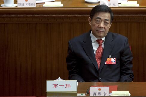 Bo Xilai Removed from National People’s Congress, Xinhua Says