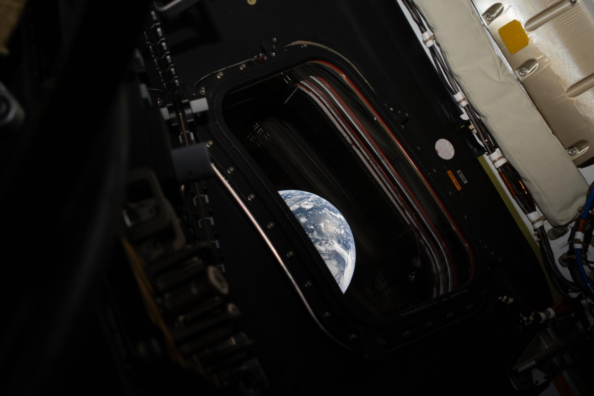 A view of Earth taken by NASA astronaut and Artemis II commander Reid Wiseman from the Orion spacecraft's window after completing the translunar injection burn on April 2. Source: NASA/Getty Images