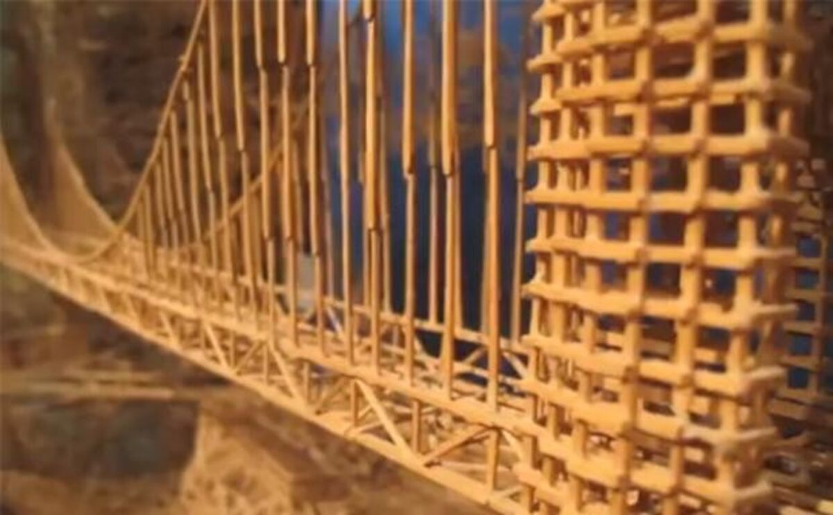 100 Toothpick Bridge