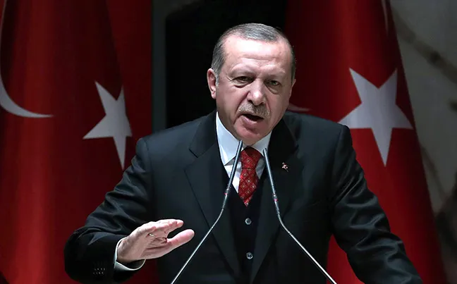 Recep Tayyip Erdogan speaks&nbsp;in Ankara, on Nov. 17.