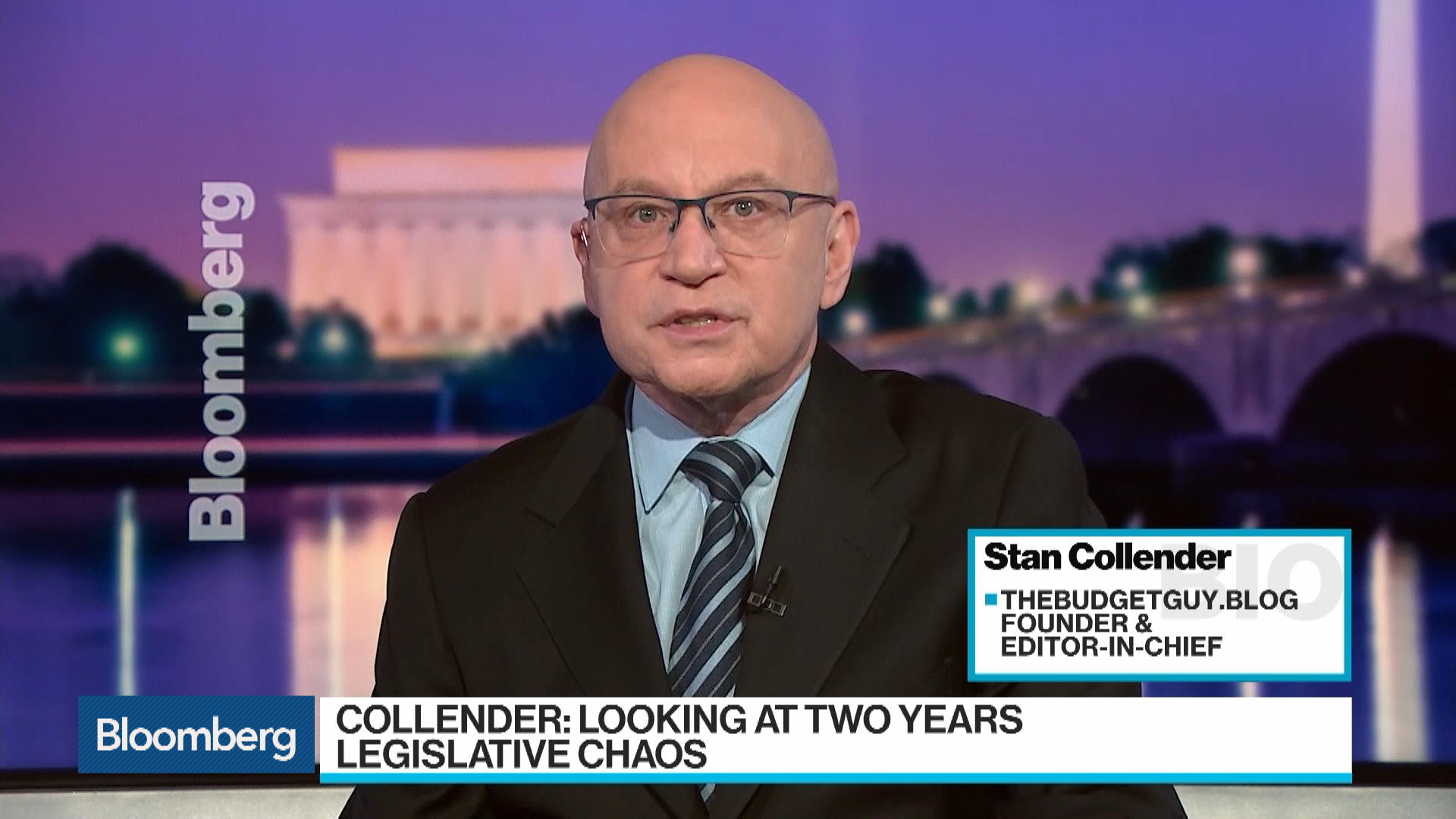 Watch Collender Sees 60 Chance of Government Shutdown Bloomberg