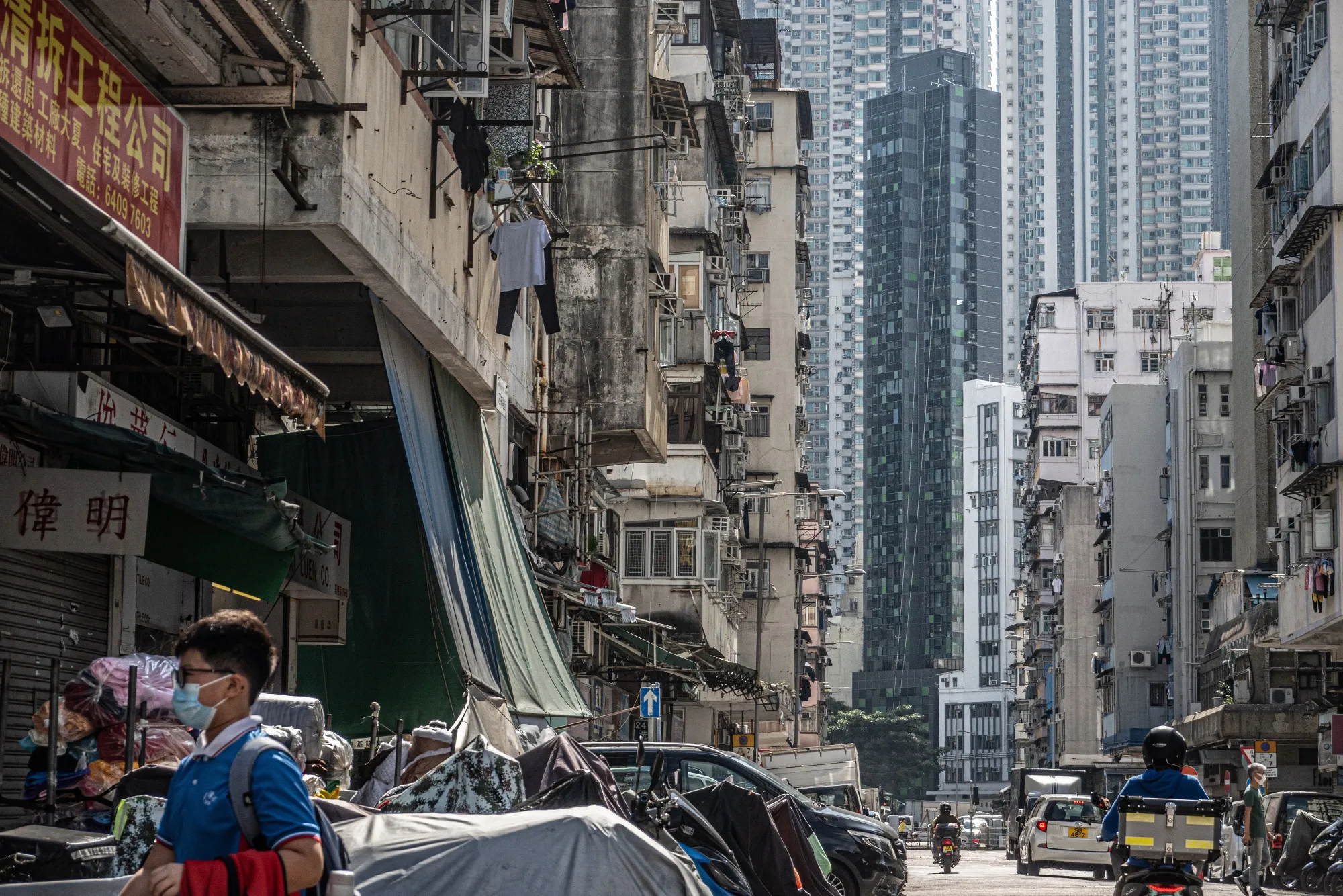 Apartments in Hong Kong.