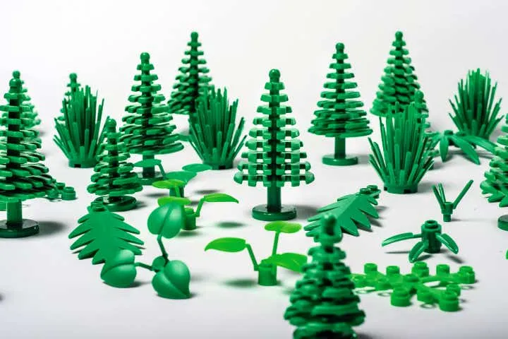 LEGO's botanical pieces made with bio-polyethylene.