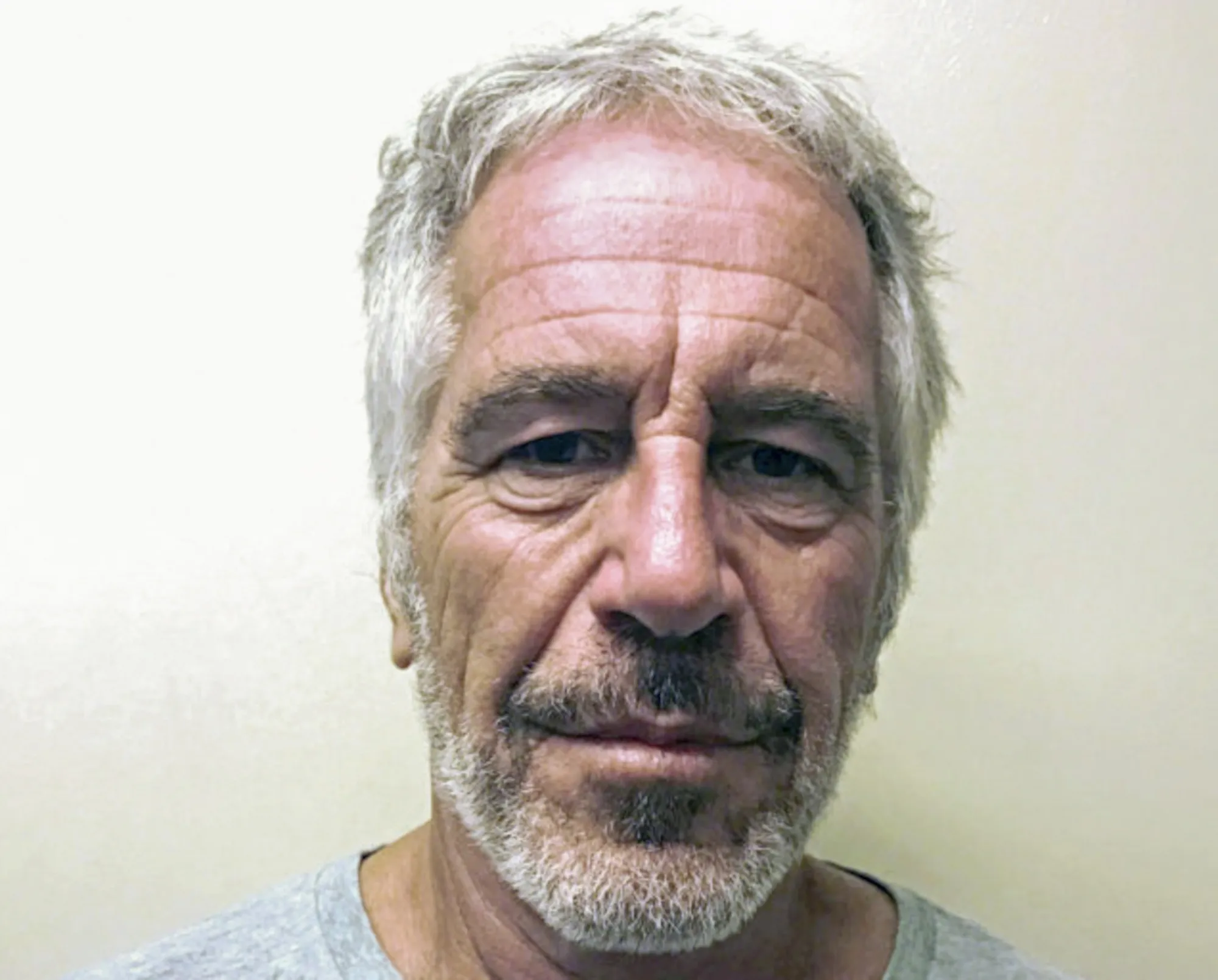 A mug shot of Jeffrey Epstein, 2019.