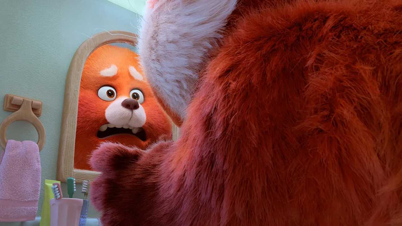 “Turning Red” is about a 13-year-old Asian girl in Toronto who turns into a giant panda when she gets excited.