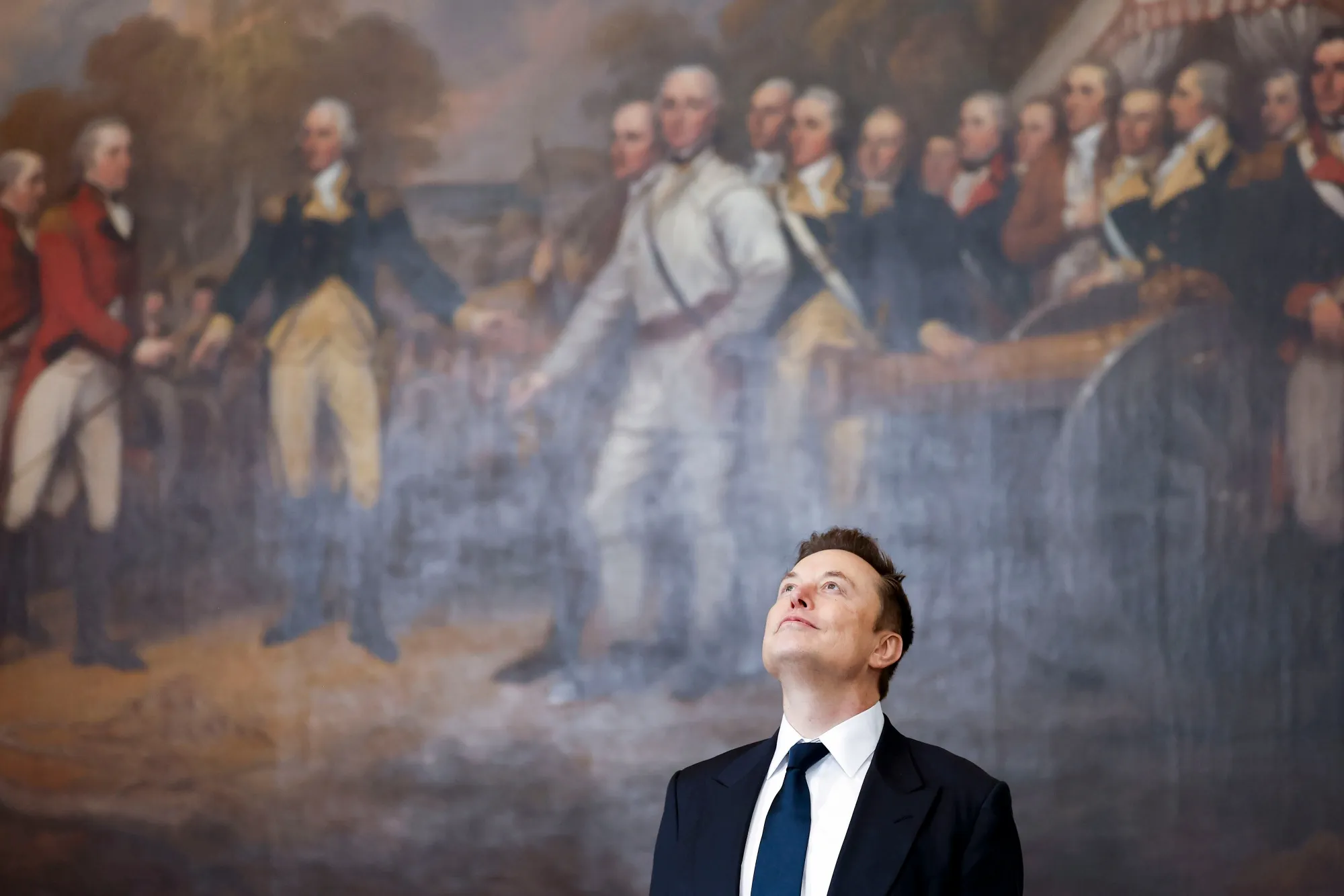 Elon Musk during the 60th presidential inauguration in the rotunda of the US Capitol in Washington, DC,&nbsp;on&nbsp;Jan. 20.