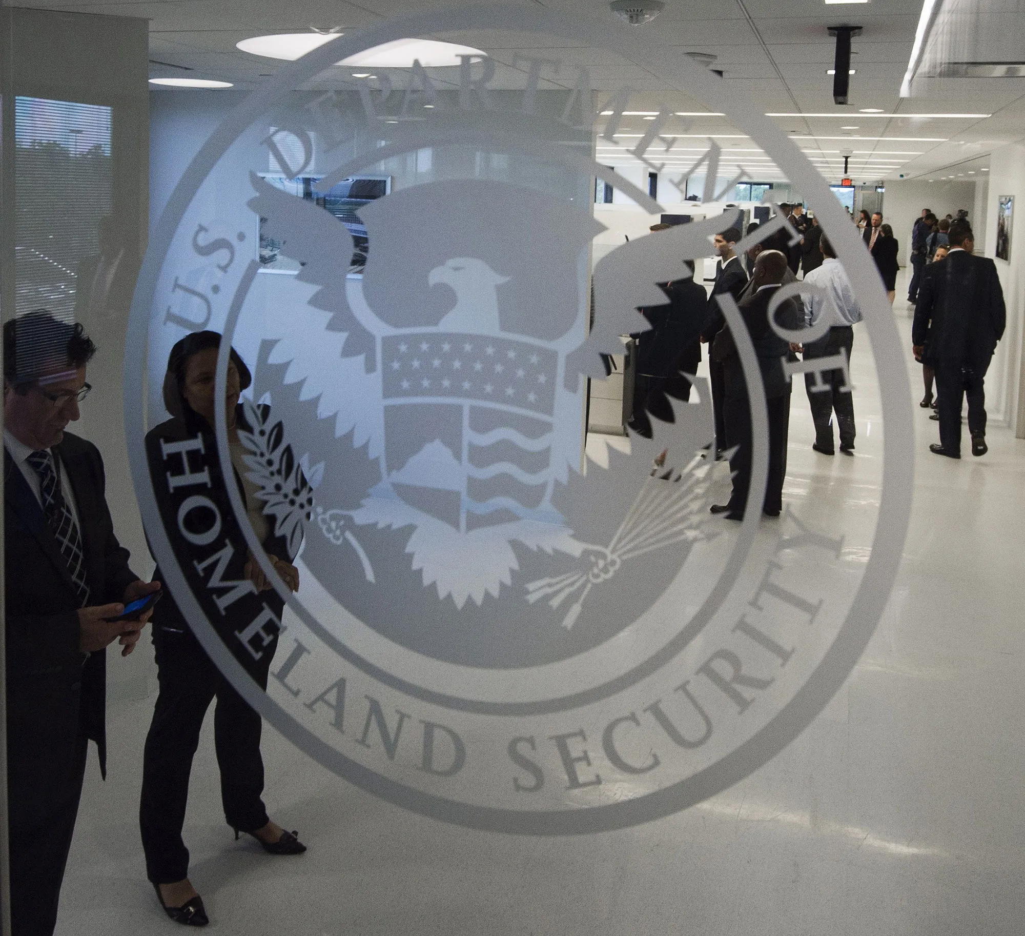 The Department of Homeland Security logo.
