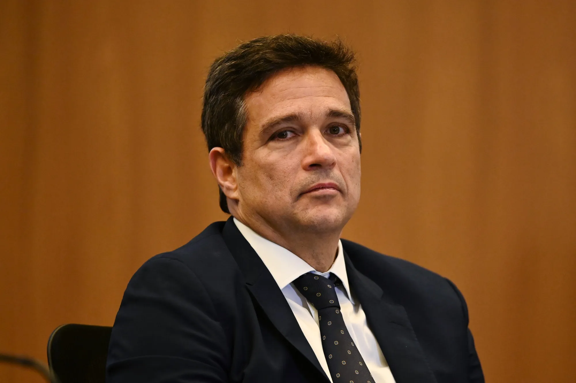 Roberto Campos Neto em dezembro de 2024, quando ainda ocupava o cargo de presidente do Banco Central. Ele passará a integrar o Nubank após o seu período de ‘garden leave’, em julho