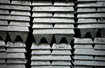 Zinc ingots.