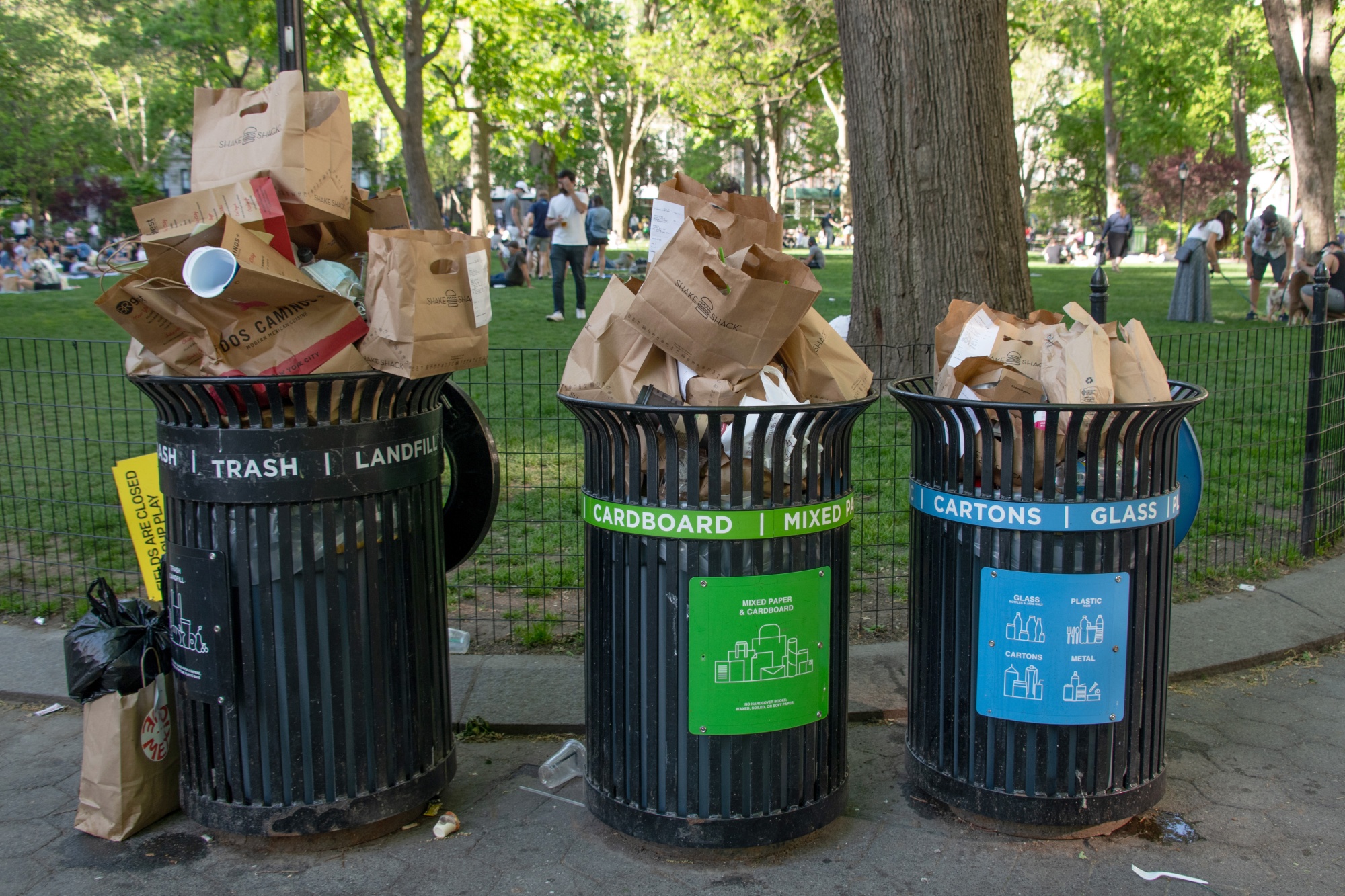 Branded Garbage Cans in Williamsburg Stay Put - The New York Times