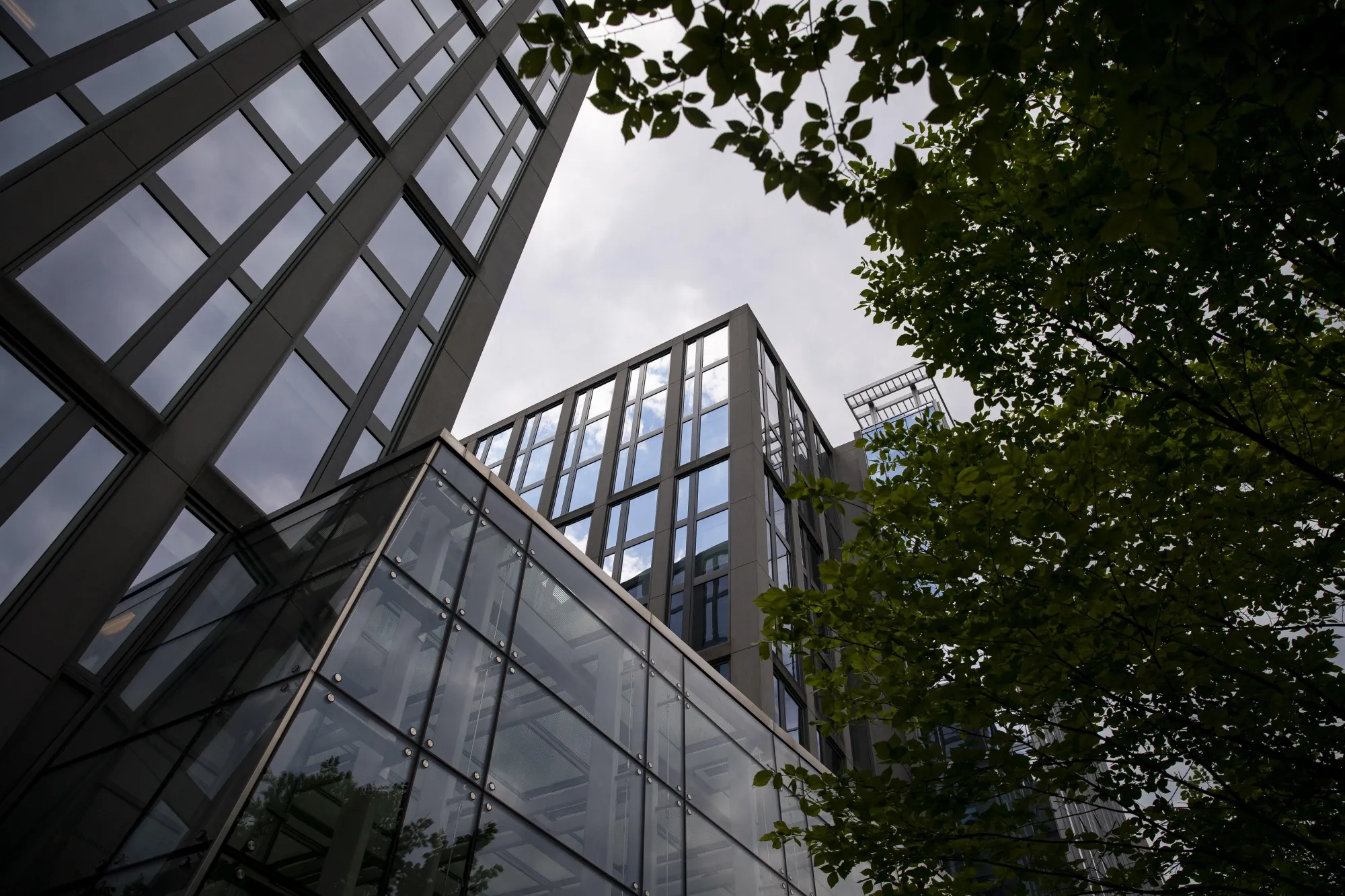 A US Department of Justice office building in Washington.