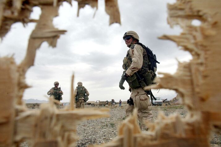 U.S. Soldiers Practice Firing in Afghanistan