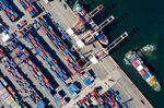 Operations At Busan Port As U.S. Requests Japan And South Korea to Reach Standstill Agreement in Trade Spat