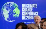 British broadcaster and conservationist David Attenborough speaks during an event to launch the United Nations' Climate Change conference, COP26, on Feb. 4.