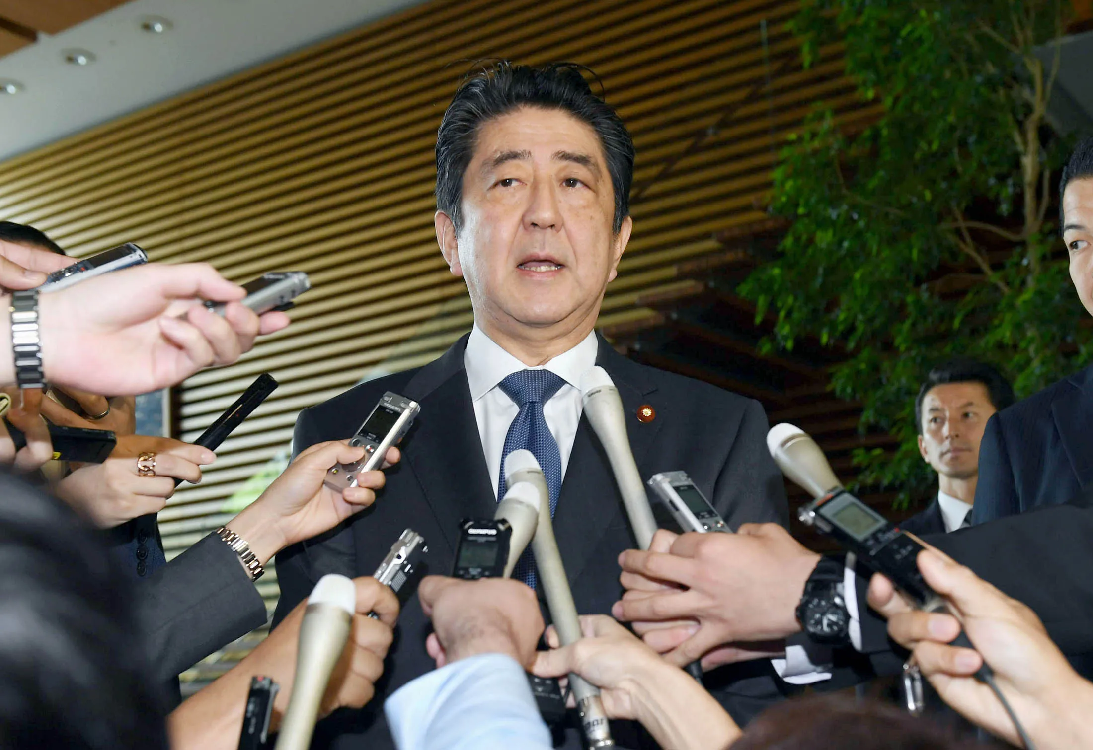 Japan's Prime Minister Shinzo Abe.
