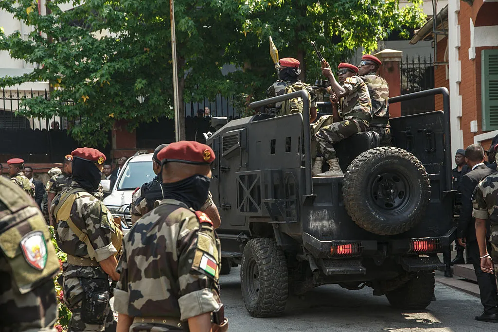 Madagascan military&nbsp;in Antananarivo.