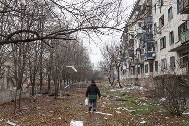 Russian strikes leave destruction on Kostiantynivka