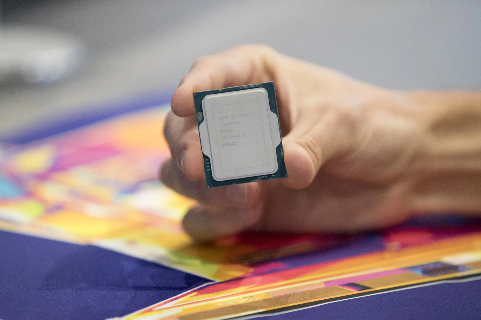 Intel Core 14th Gen CPU at the&nbsp;South by Southwest&nbsp;Sydney festival in Australia in Oct. 2023.&nbsp;