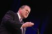 Former Governor of Arkansas Mike Huckabee speaks to guests at the Iowa Freedom Summit on January 24, 2015 in Des Moines, Iowa.
