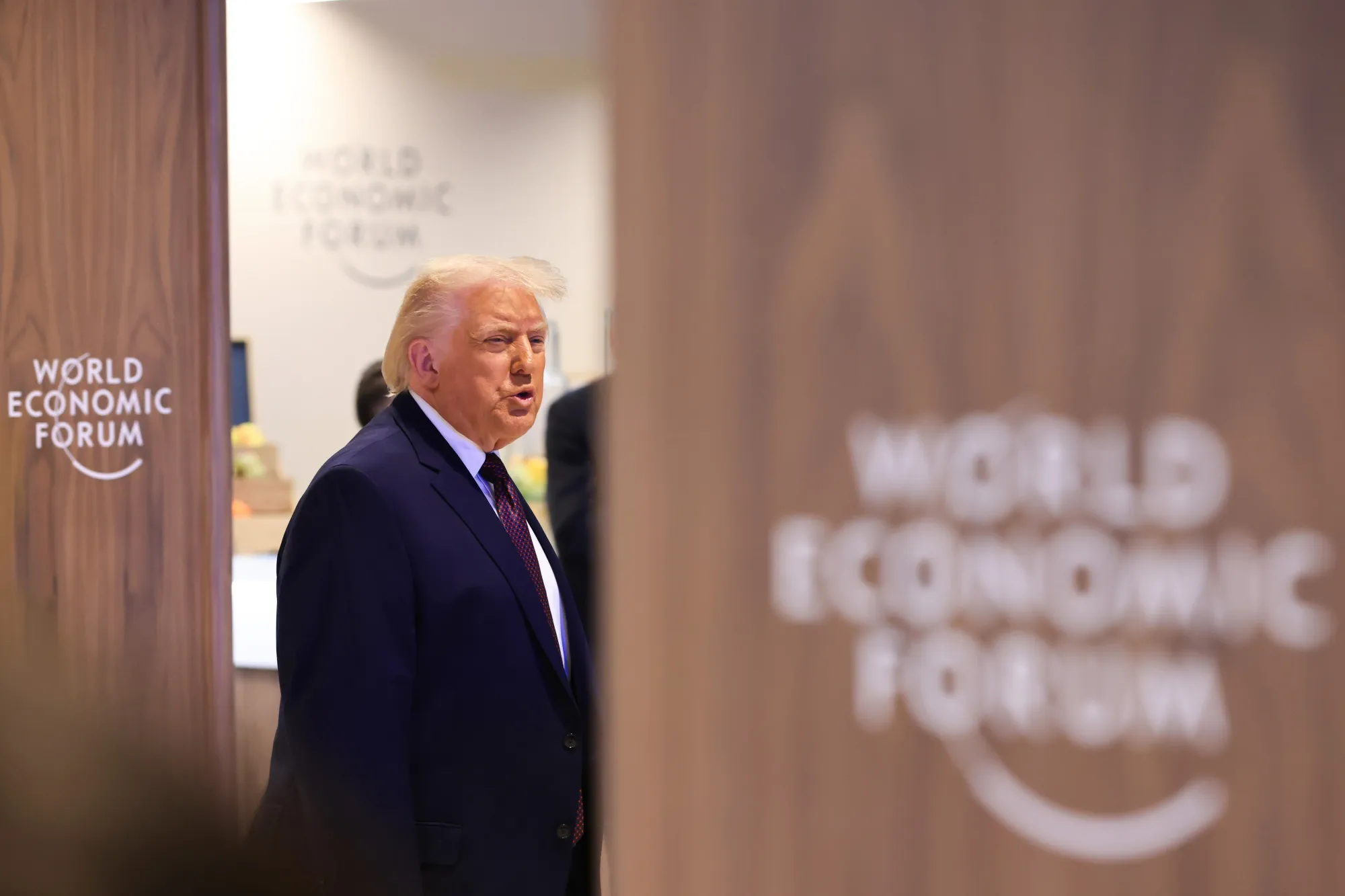 President Donald Trump during the World Economic Forum in Davos, Switzerland, on Jan. 22.&nbsp;