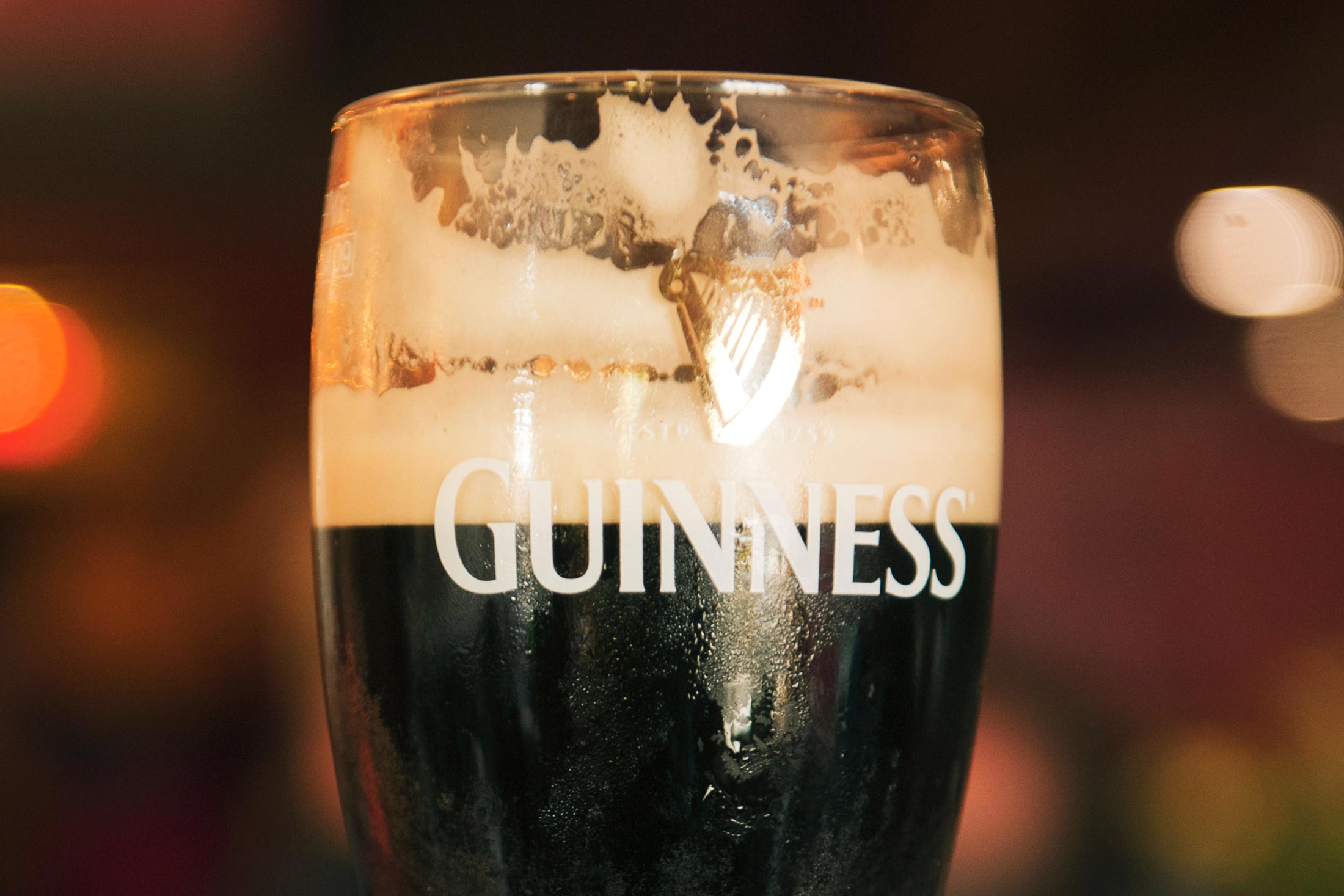 A split G on a pint of Guinness Source: Alamy