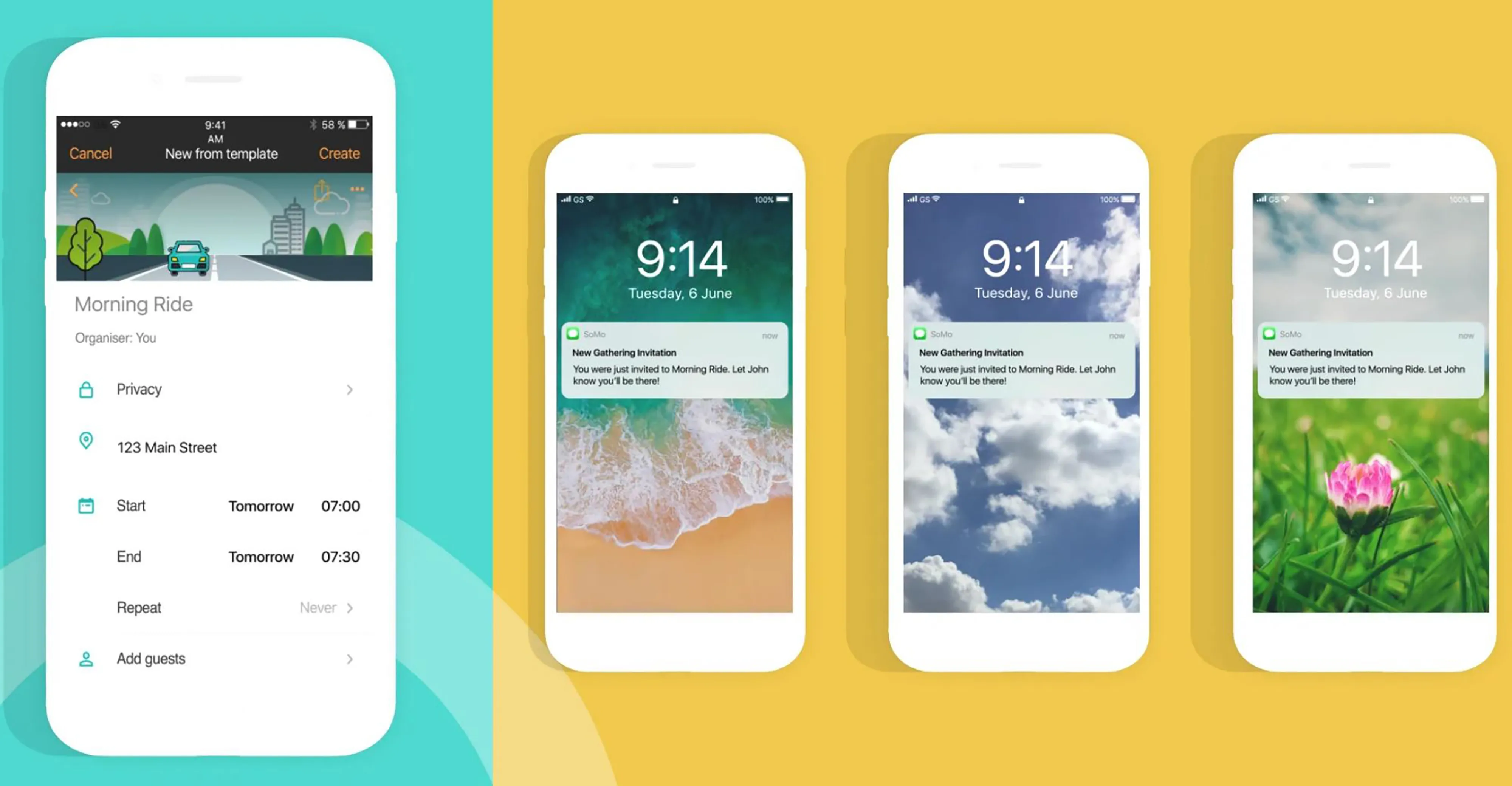 The SoMo app.