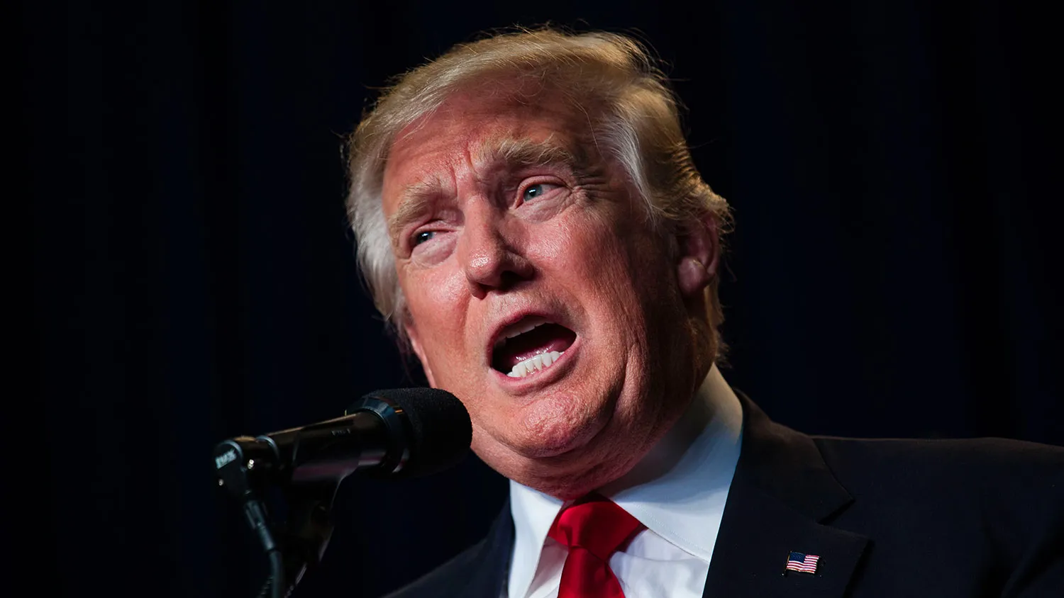 Republican presidential nominee Donald Trump speaks on Aug. 5, 2016, in Green Bay, Wisconsin.
