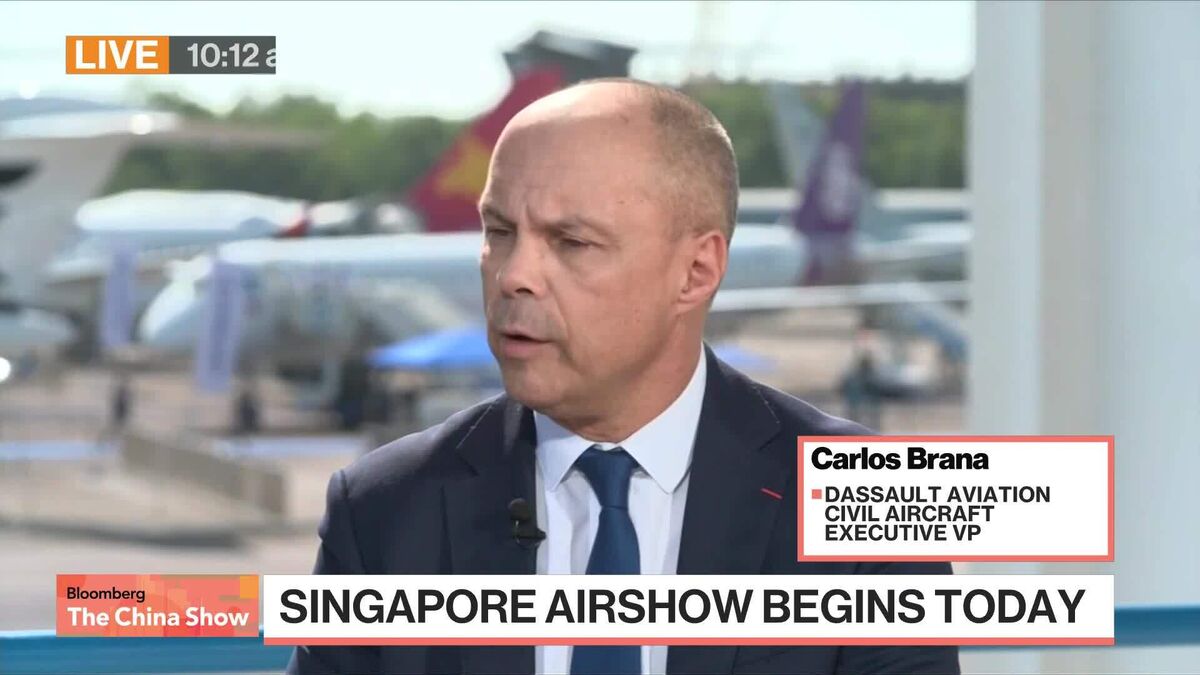 Jet Demand in China Has Softened, Dassault Aviation Says.